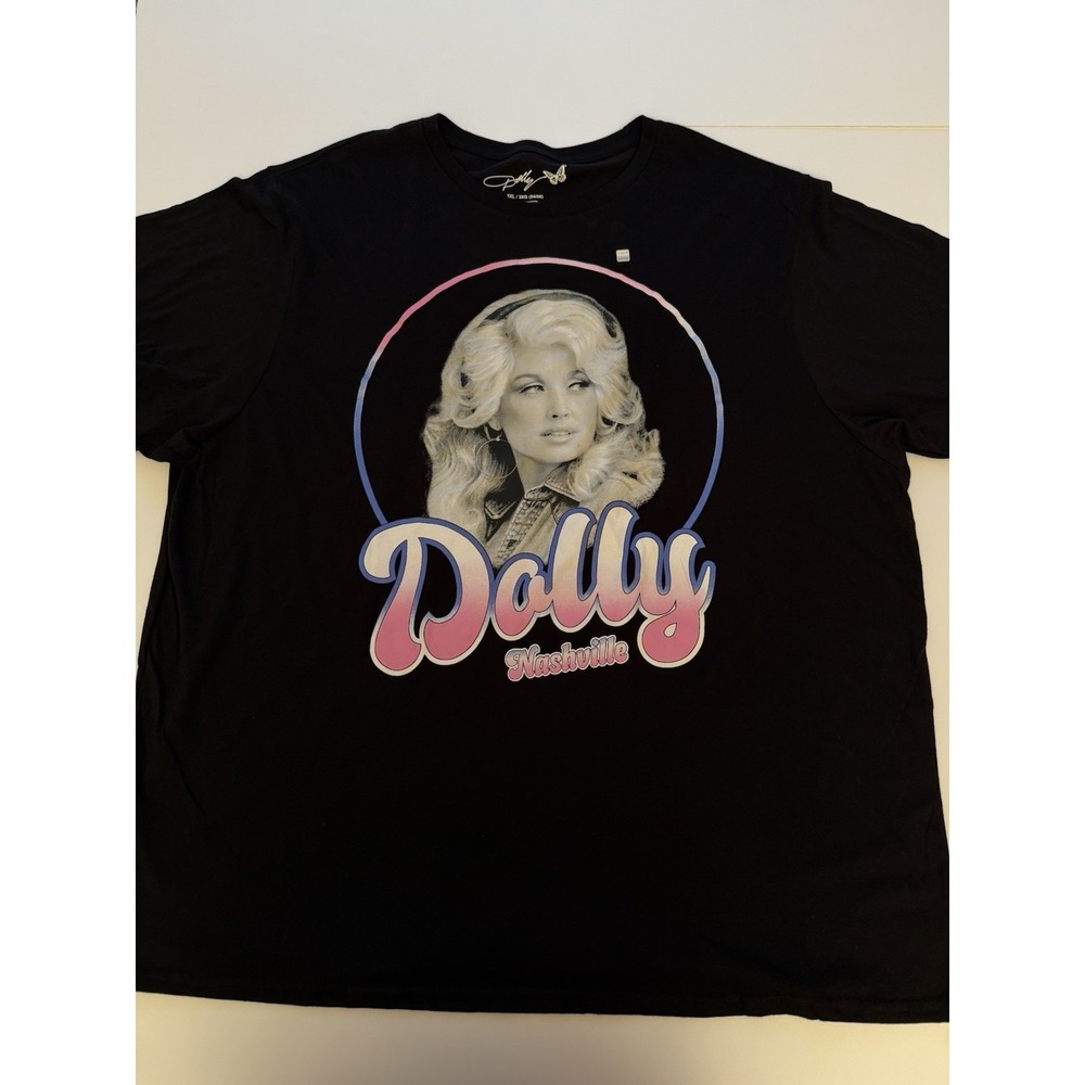 Dolly Parton Nashville Men's 3XL Black Graphic T-Shirt NEW